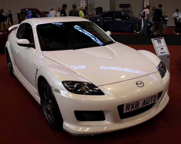 mazda rx8 modified white